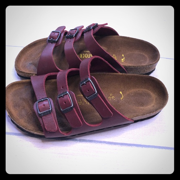 Birkenstock Shoes - Birkenstock Florida 3 strap  sandal Size 36 Narrow
